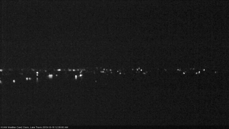 Lake Travis webcam, October 17, 2019 11:40 PM CT