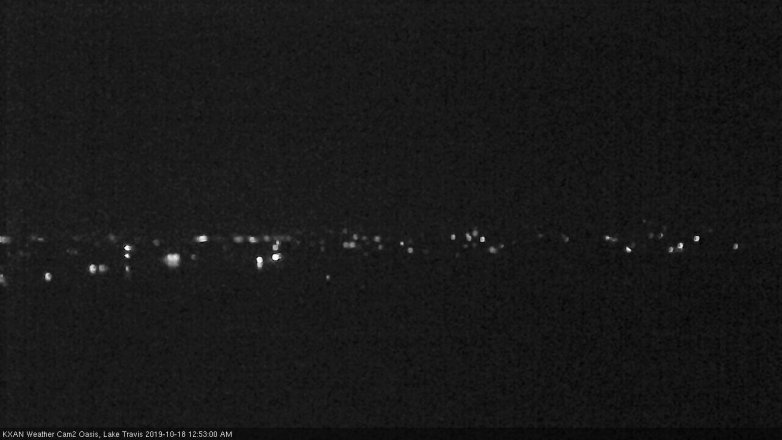 Lake Travis webcam, October 17, 2019 11:55 PM CT