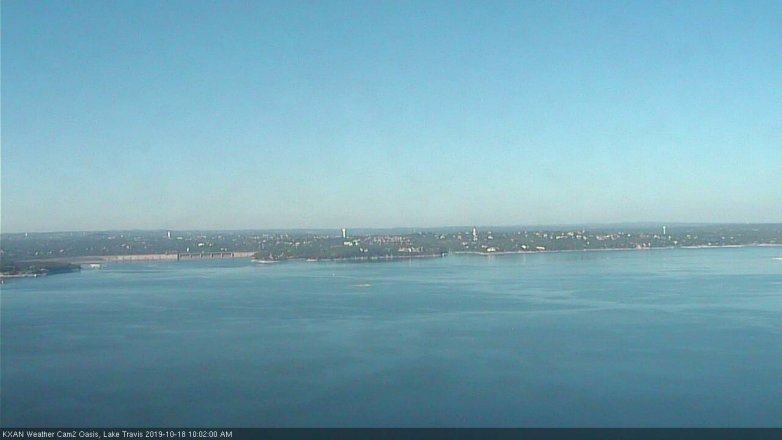 Lake Travis webcam, October 18, 2019 9:05 AM CT