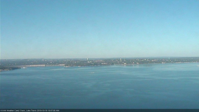 Lake Travis webcam, October 18, 2019 9:10 AM CT