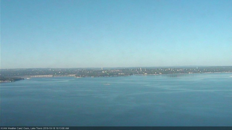 Lake Travis webcam, October 18, 2019 9:15 AM CT