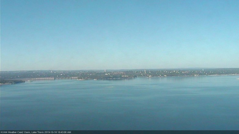 Lake Travis webcam, October 18, 2019 9:45 AM CT
