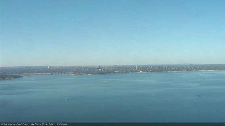 Lake Travis webcam, October 18, 2019 10:05 AM CT