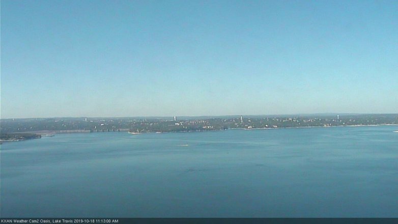 Lake Travis webcam, October 18, 2019 10:15 AM CT