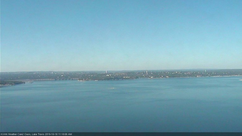 Lake Travis webcam, October 18, 2019 10:20 AM CT