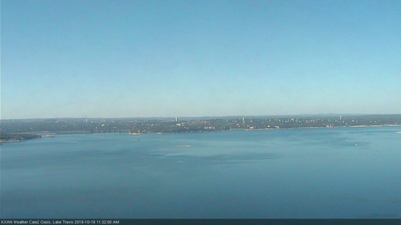 Lake Travis webcam, October 18, 2019 10:35 AM CT