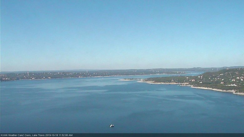 Lake Travis webcam, October 18, 2019 10:55 AM CT