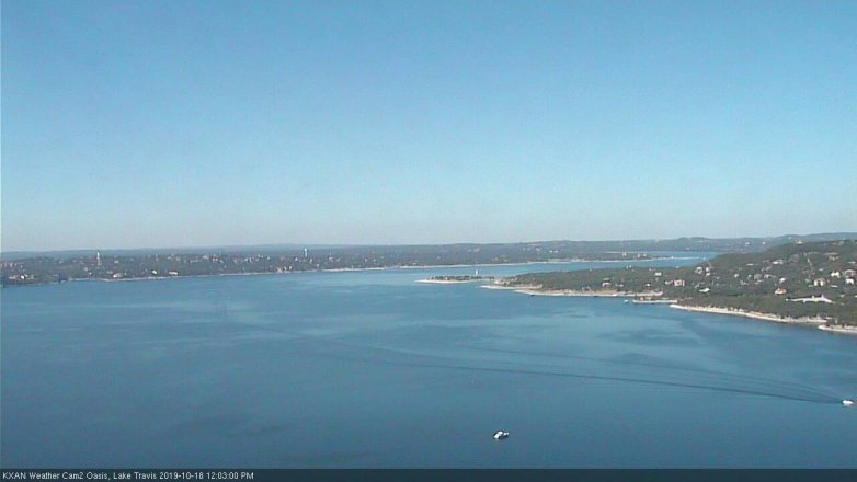 Lake Travis webcam, October 18, 2019 11:05 AM CT