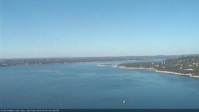 Lake Travis webcam, October 18, 2019 11:10 AM CT