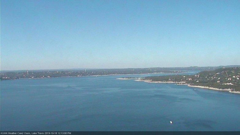 Lake Travis webcam, October 18, 2019 11:15 AM CT