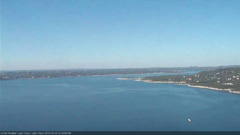 Lake Travis webcam, October 18, 2019 11:20 AM CT