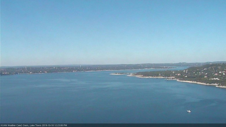 Lake Travis webcam, October 18, 2019 11:25 AM CT