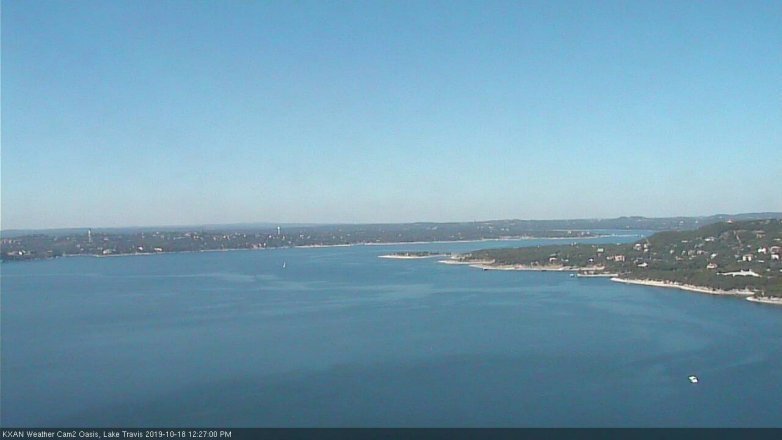 Lake Travis webcam, October 18, 2019 11:30 AM CT