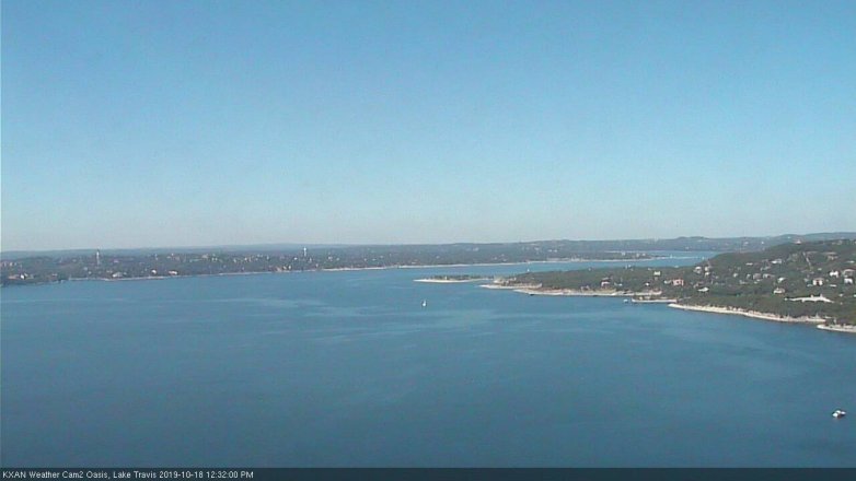Lake Travis webcam, October 18, 2019 11:35 AM CT