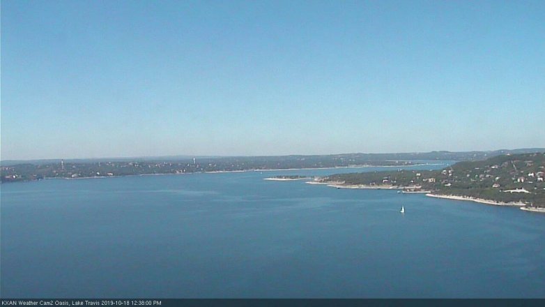 Lake Travis webcam, October 18, 2019 11:40 AM CT