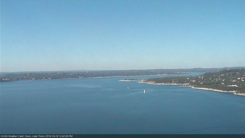 Lake Travis webcam, October 18, 2019 11:45 AM CT