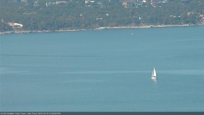 Lake Travis webcam, October 18, 2019 11:50 AM CT