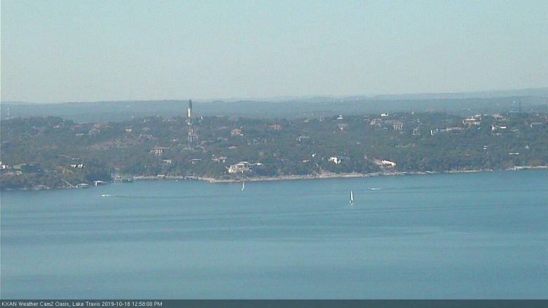 Lake Travis webcam, October 18, 2019 12:00 PM CT