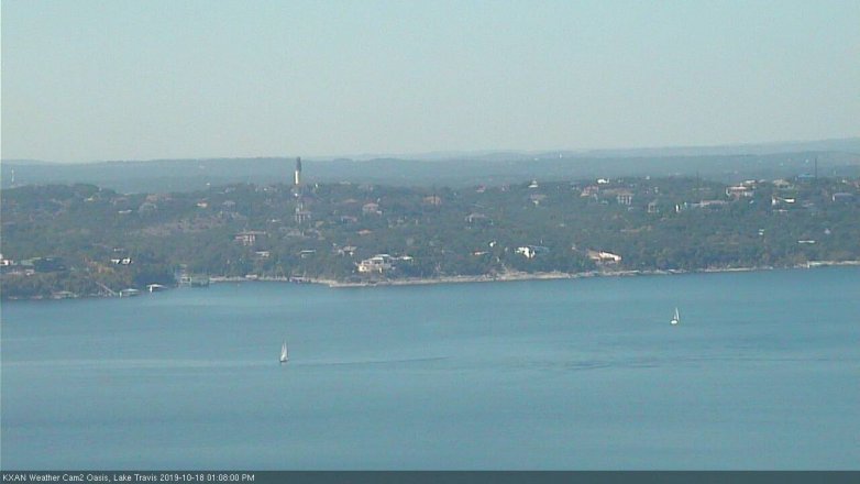 Lake Travis webcam, October 18, 2019 12:10 PM CT