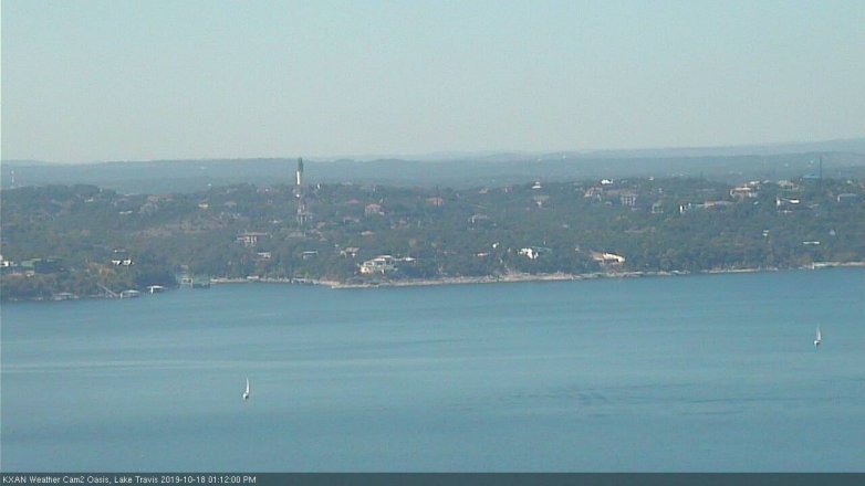 Lake Travis webcam, October 18, 2019 12:15 PM CT