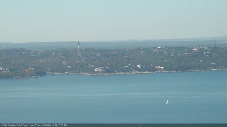 Lake Travis webcam, October 18, 2019 12:20 PM CT