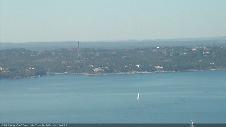 Lake Travis webcam, October 18, 2019 12:25 PM CT