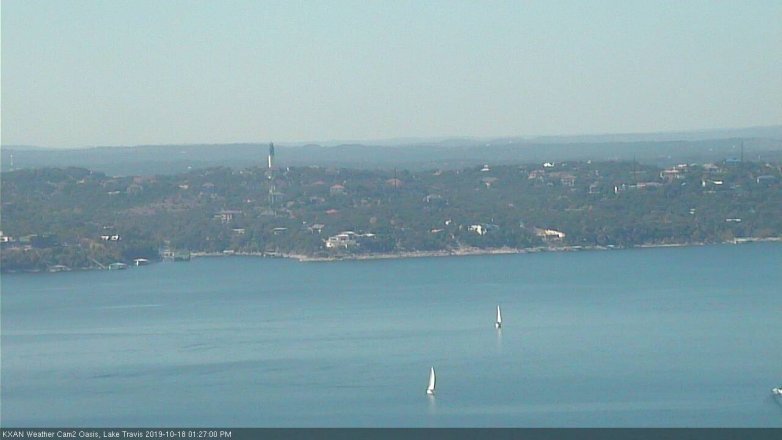Lake Travis webcam, October 18, 2019 12:30 PM CT