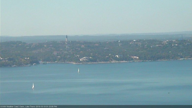 Lake Travis webcam, October 18, 2019 12:35 PM CT