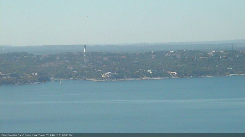 Lake Travis webcam, October 18, 2019 12:40 PM CT