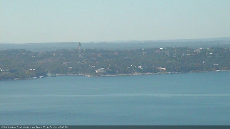 Lake Travis webcam, October 18, 2019 12:50 PM CT