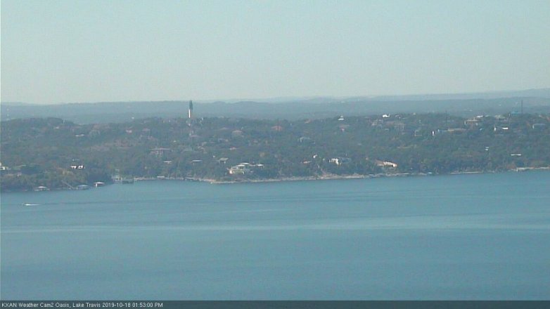 Lake Travis webcam, October 18, 2019 12:55 PM CT