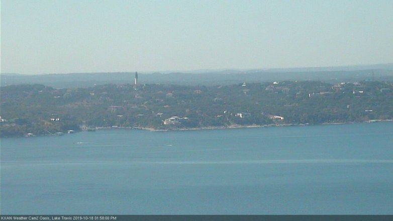 Lake Travis webcam, October 18, 2019 1:00 PM CT