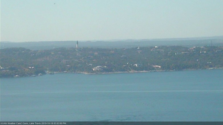 Lake Travis webcam, October 18, 2019 1:05 PM CT