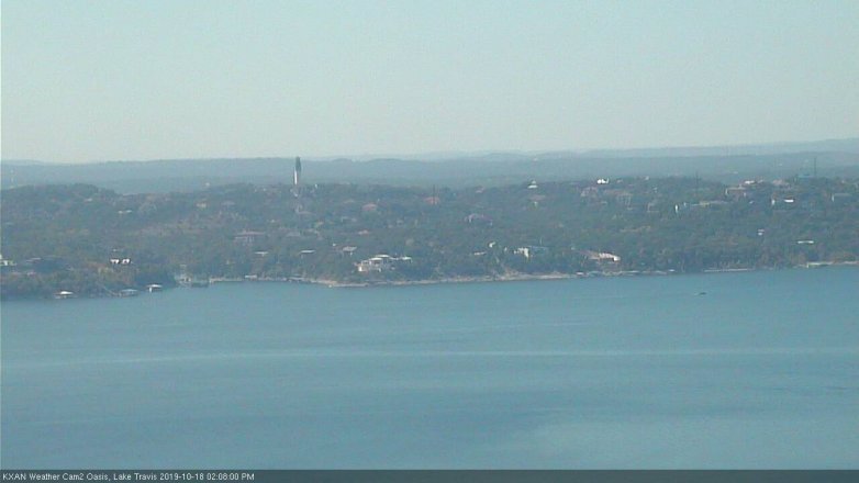 Lake Travis webcam, October 18, 2019 1:10 PM CT