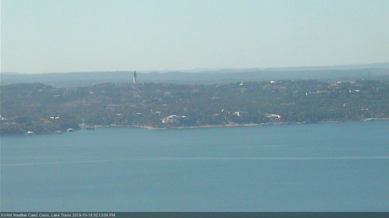 Lake Travis webcam, October 18, 2019 1:15 PM CT