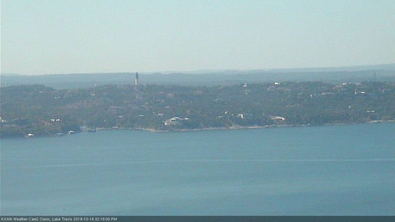 Lake Travis webcam, October 18, 2019 1:20 PM CT