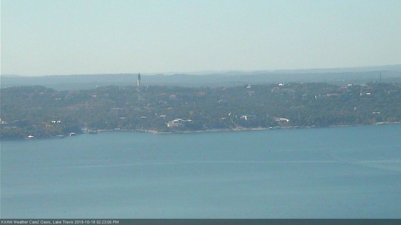 Lake Travis webcam, October 18, 2019 1:25 PM CT