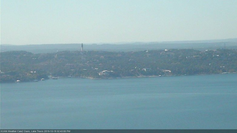 Lake Travis webcam, October 18, 2019 1:45 PM CT