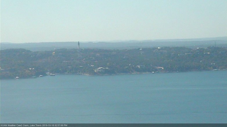 Lake Travis webcam, October 18, 2019 2:00 PM CT