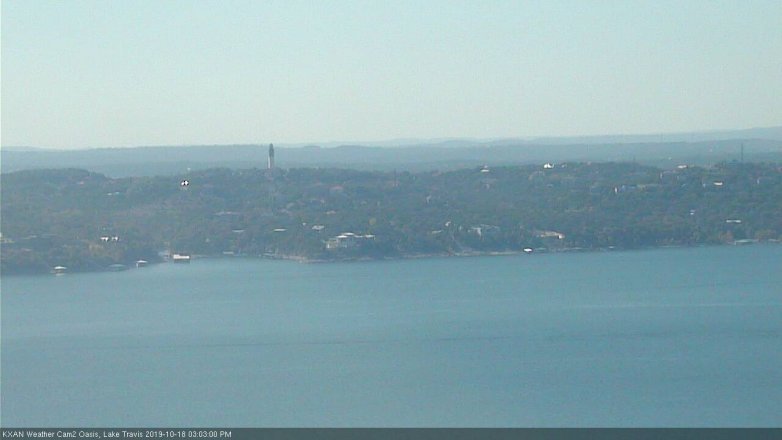 Lake Travis webcam, October 18, 2019 2:05 PM CT