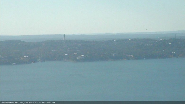 Lake Travis webcam, October 18, 2019 2:35 PM CT