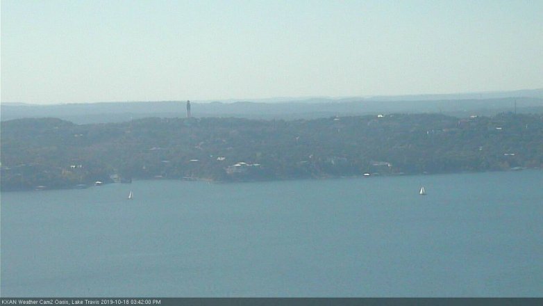 Lake Travis webcam, October 18, 2019 2:45 PM CT