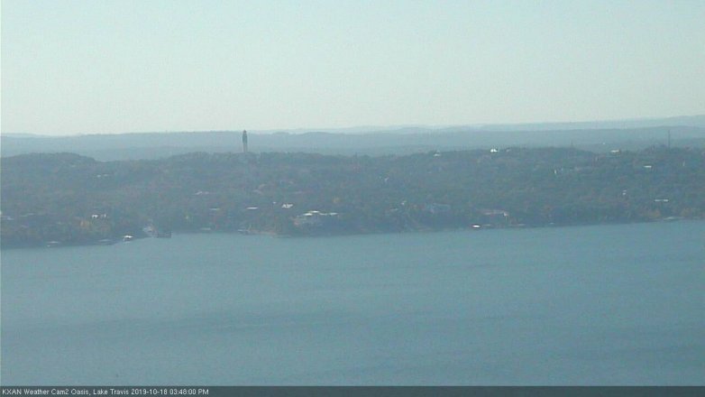 Lake Travis webcam, October 18, 2019 2:50 PM CT