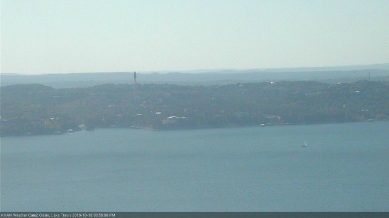 Lake Travis webcam, October 18, 2019 3:00 PM CT