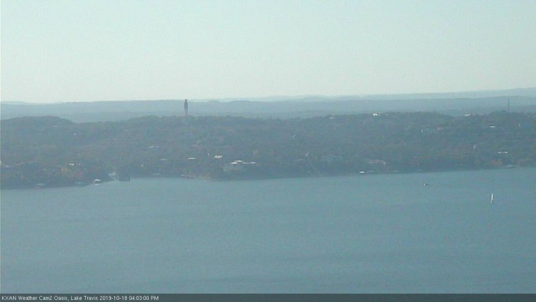 Lake Travis webcam, October 18, 2019 3:05 PM CT