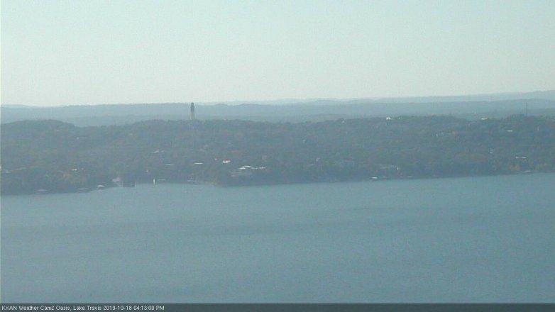 Lake Travis webcam, October 18, 2019 3:15 PM CT