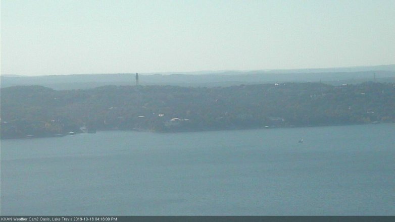 Lake Travis webcam, October 18, 2019 3:20 PM CT