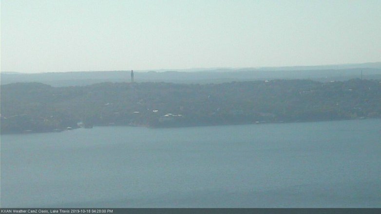 Lake Travis webcam, October 18, 2019 3:30 PM CT