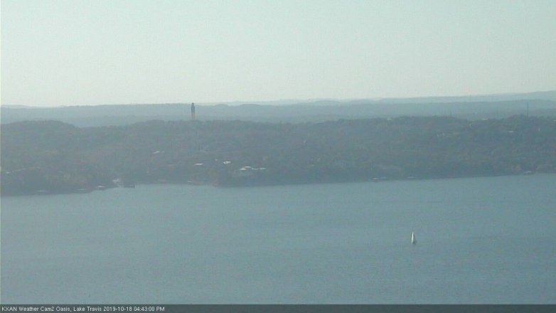 Lake Travis webcam, October 18, 2019 3:45 PM CT