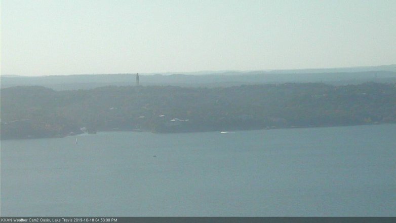 Lake Travis webcam, October 18, 2019 3:55 PM CT